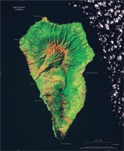 La Palma Satelitenaufnahme